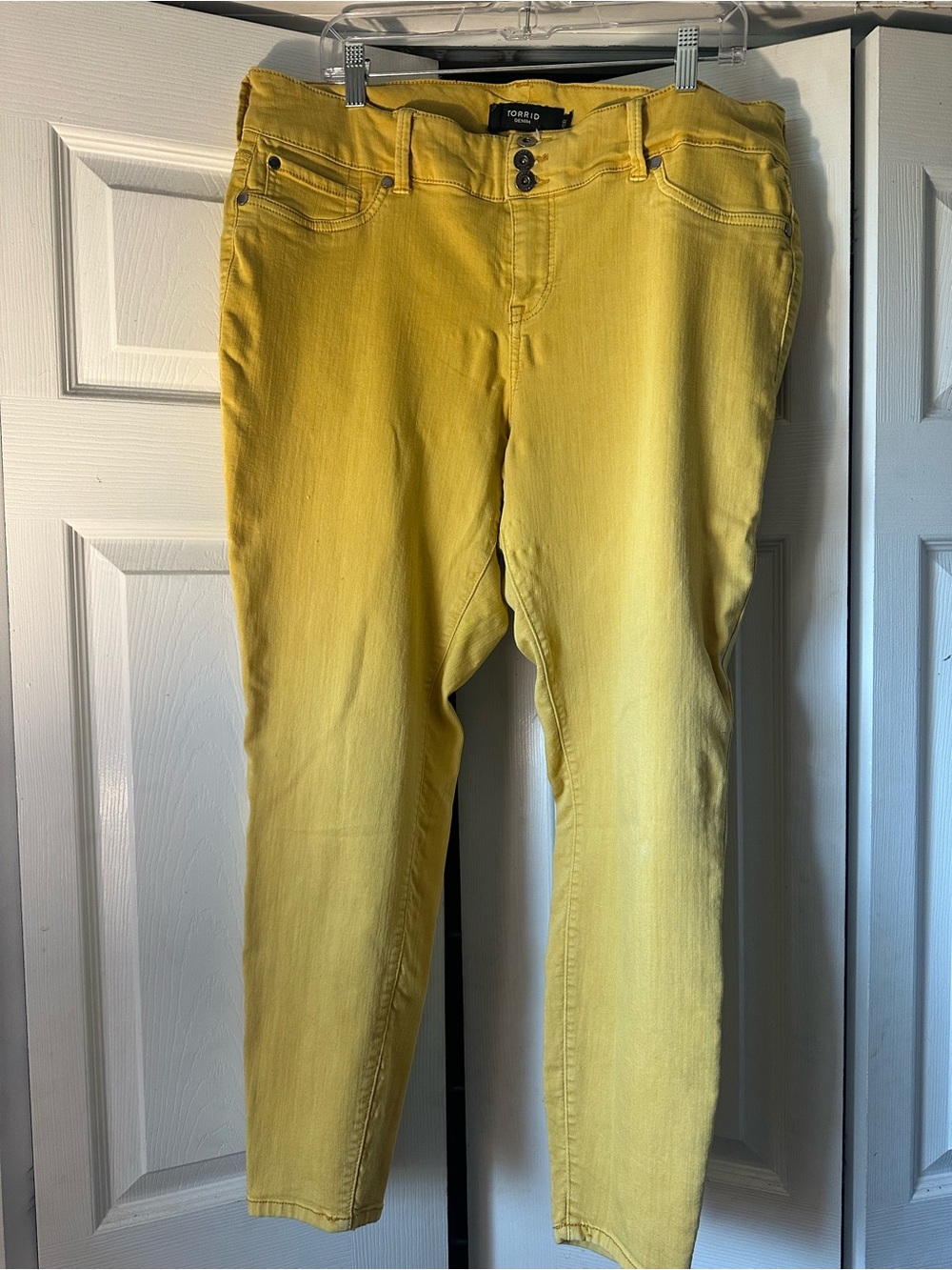 torrid Bright Yellow Skinny Jeans